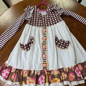 Jelly the Pug long sleeved dress